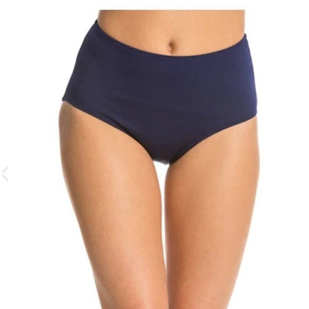 TYR DURAFAST ELITE® WOMEN'S Plus Size HIGH-WAIST SWIM BOTTOM – Blueberry, 18